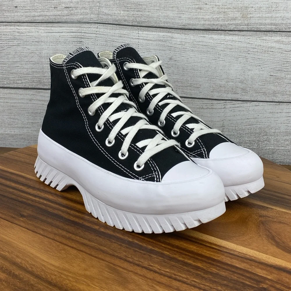 Converse Chuck Taylor All Star Lugged 2.0 Black White Shoe A00870C Women’s 7.5